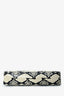 Khaite Beige/Black Snake Embossed 'Simona' Shoulder Bag