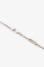 Van Cleef & Arpels 18K White Gold Chalcedony Vintage Alhambra Pendant Necklace