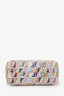 Fendi White/Multicolour Zucca Spalmati Roll Tote