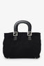 Fendi Black Canvas FF Top Handle Bag