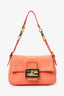Fendi Orange Soft Leather Mini Mama Forever Shoulder Bag