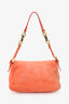 Fendi Orange Soft Leather Mini Mama Forever Shoulder Bag
