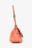 Fendi Orange Soft Leather Mini Mama Forever Shoulder Bag