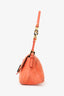 Fendi Orange Soft Leather Mini Mama Forever Shoulder Bag