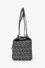 Fendi Navy/Grey FF Zucca Canvas Bento Box Bag