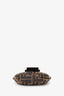 Fendi Brown Zucca Print Canvas Mini Half Moon Shoulder Bag
