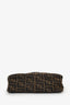 Fendi Brown Zucca Canvas FF Slip Pocket Hobo Shoulder Bag