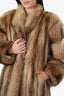 Vintage Tanuki Raccoon Fur Coat Jacket Women Size 6