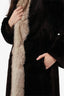 Vintage Brown Sheared Beaver Fox Fur Coat Size 2