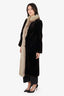 Vintage Brown Sheared Beaver Fox Fur Coat Size 2