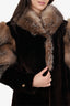 Vintage Alaska Seal & Fox Fur Coat Jacket Women Size 6-8