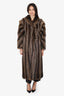 Vintage Canadian Raccoon Fur Coat Jacket Women Size 6