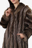 Vintage Canadian Raccoon Fur Coat Jacket Women Size 6