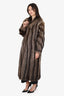 Vintage Canadian Raccoon Fur Coat Jacket Women Size 6