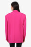 The Attico Hot Pink Single Breasted Blazer Size 40