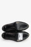 Pre-Loved Chanel™ Gunmetal/Black Cap Toe Ankle Booties Size 41.5