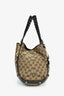 Gucci GG Monogram Brown Leather Trim Pelham Shoulder Bag
