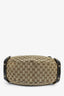 Gucci GG Monogram Brown Leather Trim Pelham Shoulder Bag