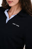 Miu Miu 2024 Navy Cashmere Collared Sweater Size 38