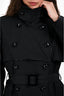Yves Saint Laurent Black Nylon Trench Size 40