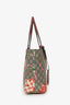 Gucci Brown GG Supreme Monogram Blooms Small Reversible Tote Bag