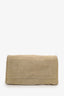 Pre-Loved Chanel™ 2012 Beige/Black Canvas Large Deauville Shopping Tote