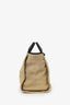 Pre-Loved Chanel™ 2012 Beige/Black Canvas Large Deauville Shopping Tote