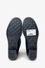 Pre-Loved Chanel™ 11A Navy Velvet Camellia Rubber Rain Boots Size 38