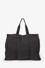 Hermès Vintage Grey Canvas Toile Herline TGM Travel Bag