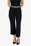 Pre-Loved Chanel™ 06P Black Cotton Straight Leg Pants Size 34