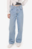 Agolde Blue Denim Straight Leg Jeans Size 23