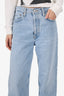 Agolde Blue Denim Straight Leg Jeans Size 23