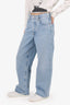 Agolde Blue Denim Straight Leg Jeans Size 23