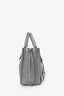 Balenciaga Grey Calfskin Papier Mini A4 Zip Around Tote With Strap