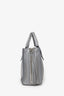 Balenciaga Grey Calfskin Papier Mini A4 Zip Around Tote With Strap