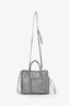 Balenciaga Grey Calfskin Papier Mini A4 Zip Around Tote With Strap