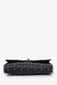Valentino Black Lambskin Oil Slick Rockstud Spike Wallet on Chain