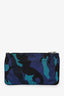 Prada Blue Camouflage Nylon Tessuto Pouch