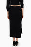Donna Karen Black Knot Detail Wrap Midi Skirt Estimated Size M