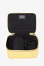 Pre-Loved Chanel™ Gold Metallic Crocodile Embossed Mini Vanity Bag
