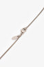 Pre-Loved Chanel™ 2007 Silver Toned Enamel CC Interlocking Pendant Necklace