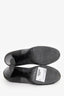 Pre-Loved Chanel™ Grey Suede/Leather Mesh CC Pumps Size 36