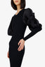 Toteme Black Vignola Puff Sleeve Knit Dress Size M