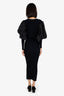 Toteme Black Vignola Puff Sleeve Knit Dress Size M