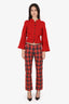 Raf Simons SS18 Red Check Classic Tartan Jeans Size 28