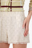 Gucci Cream GG Crochet Shorts Size 36