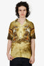 Dries Van Noten Green Tiger Print Short Sleeve Shirt Size 44