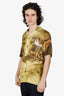 Dries Van Noten Green Tiger Print Short Sleeve Shirt Size 44