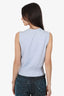 Balenciaga Blue Knit Logo All Over Vest Size 38