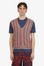 Supreme Purple Stripe Knitted Sweater Vest Size S Mens
